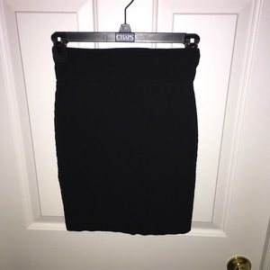Professional black pencil skirt